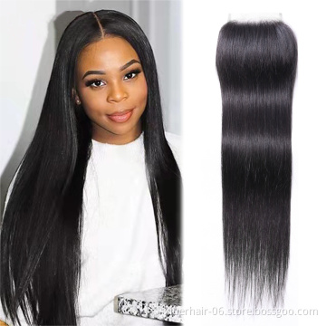 Hot Selling Kim K 2x6 Lace Closure,Brazilian One Donor Virgin Human Hair 2*6 Lace Closure,2x6 Swiss Lace Closure
